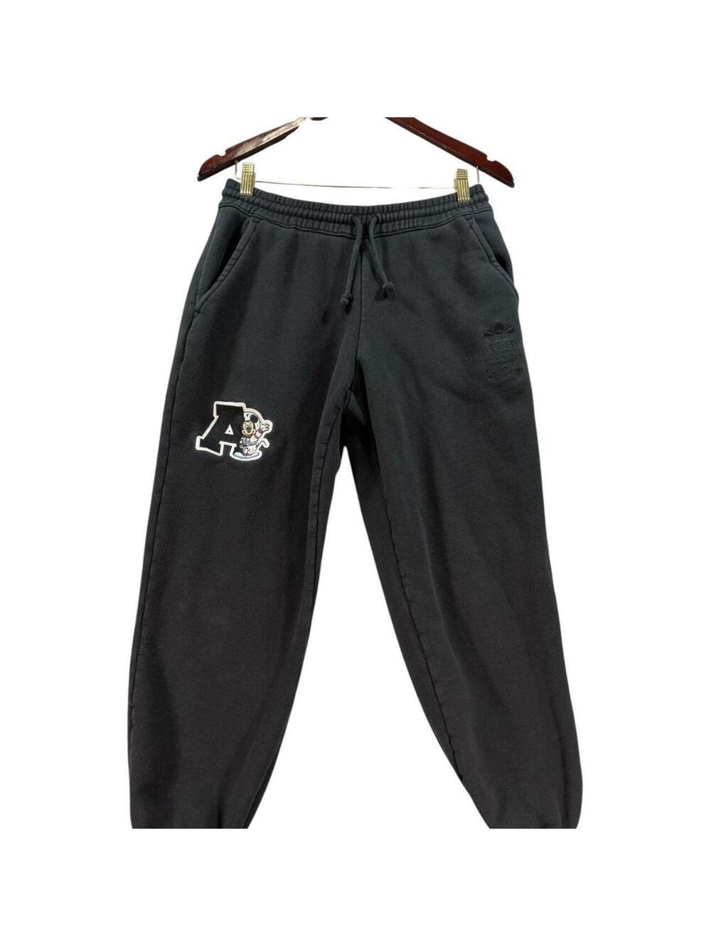 Adidas x Disney Mickey Mouse Astronaut Cuffed Joggers Black Size S